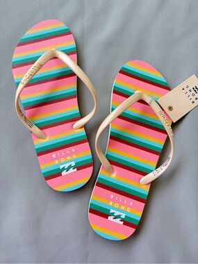 🌴Billabong 🌊🪸 Coral Crush Dama Flip Flop Sandals